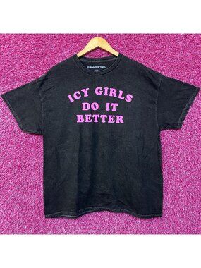 Saweetie Icy Girls Dit It Better Mineral Wash T-Shirt Large